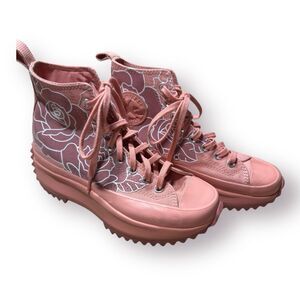 Converse Run Star Hike Platform Sneakers Womens Size 8 Pink Quartz 2021 High Top